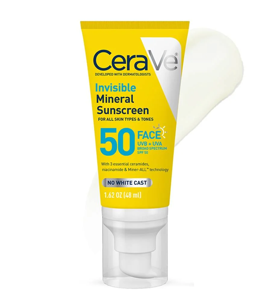 Cerave Invisible Mineral Sunscreen SPF 50